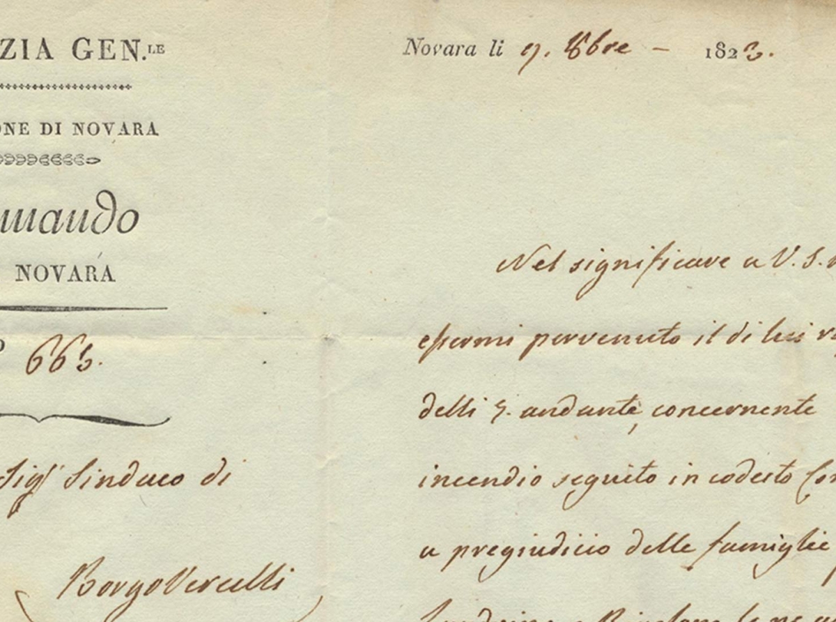 Maggiore La Guidara. 1823