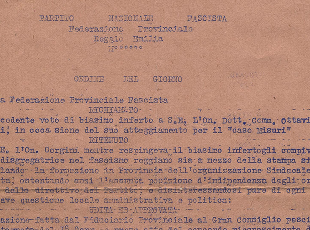 FPF radiazione Corgini. 1923